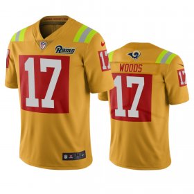 Wholesale Cheap Los Angeles Rams #17 Robert Woods Gold Vapor Limited City Edition NFL Jersey