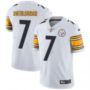 Wholesale Cheap Nike Steelers #7 Ben Roethlisberger White Men's Stitched NFL Vapor Untouchable Limited Jersey