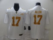 Cheap Men's Buffalo Bills #17 Josh Allen 2020 White Leopard Print Fashion Limited Football Stitched Jersey