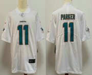 Wholesale Cheap Men's Miami Dolphins #11 DeVante Parker White 2020 Vapor Untouchable Stitched NFL Nike Limited Jersey