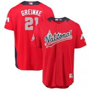 Wholesale Cheap Diamondbacks #21 Zack Greinke Red 2018 All-Star National League Stitched MLB Jersey