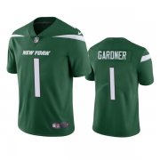 Wholesale Men's New York Jets #1 Ahmad Gardner 2022 Green Vapor Untouchable Limited Stitched Jersey
