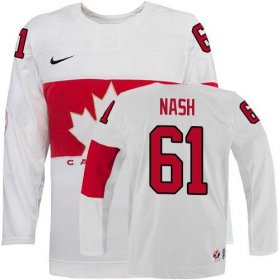 Wholesale Cheap Olympic 2014 CA. #61 Rick Nash White Stitched NHL Jersey