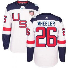 Wholesale Cheap Team USA #26 Blake Wheeler White 2016 World Cup Stitched NHL Jersey