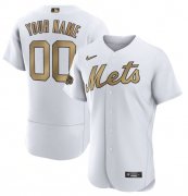 Wholesale Cheap Men's New York Mets Active Player Custom White 2022 All-Star Flex Base Stitched MLB Jersey