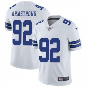 Wholesale Cheap Nike Cowboys #92 Dorance Armstrong White Men\'s Stitched NFL Vapor Untouchable Limited Jersey