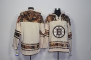 Wholesale Cheap Bruins Blank Cream Camo NHL Hoodie
