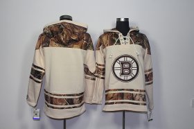 Wholesale Cheap Bruins Blank Cream Camo NHL Hoodie