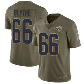 Wholesale Cheap Nike Rams #66 Austin Blythe Olive Men\'s Stitched NFL Limited 2017 Salute To Service Jersey