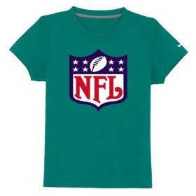 Wholesale Cheap NFL Logo Youth T-Shirt Green