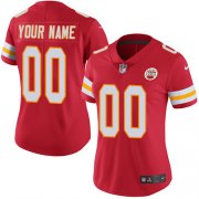 Wholesale Cheap Nike Kansas City Chiefs Customized Red Team Color Stitched Vapor Untouchable Limited Women's NFL Jersey