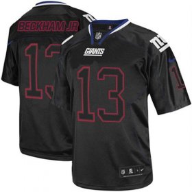 Wholesale Cheap Nike Giants #13 Odell Beckham Jr Lights Out Black Men\'s Stitched NFL Elite Jersey