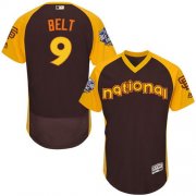 Wholesale Cheap Giants #9 Brandon Belt Brown Flexbase Authentic Collection 2016 All-Star National League Stitched MLB Jersey