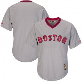 Wholesale Cheap Boston Red Sox Majestic Road Cooperstown Cool Base Replica Team Jersey Gray