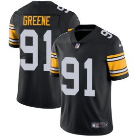 Wholesale Cheap Nike Steelers #91 Kevin Greene Black Alternate Men\'s Stitched NFL Vapor Untouchable Limited Jersey