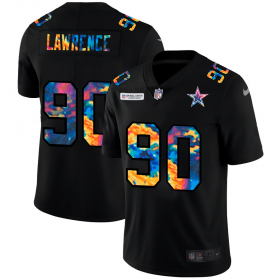Cheap Dallas Cowboys #90 Demarcus Lawrence Men\'s Nike Multi-Color Black 2020 NFL Crucial Catch Vapor Untouchable Limited Jersey