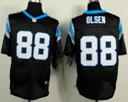 Wholesale Cheap Nike Panthers #88 Greg Olsen Black Team Color Men's Stitched NFL Elite Jersey