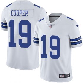 Wholesale Cheap Nike Cowboys #19 Amari Cooper White Men\'s Stitched NFL Vapor Untouchable Limited Jersey