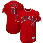 Wholesale Cheap Angels of Anaheim #51 Jaime Barria Red Flexbase Authentic Collection Stitched MLB Jersey