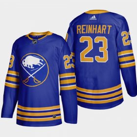 Cheap Buffalo Sabres #23 Sam Reinhart Men\'s Adidas 2020-21 Home Authentic Player Stitched NHL Jersey Royal Blue