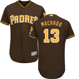 Wholesale Cheap Padres #13 Manny Machado Brown Flexbase Authentic Collection Stitched MLB Jersey