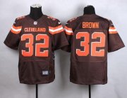 Wholesale Cheap Nike Browns #32 Jim Brown Brown Team Color Men's Stitched NFL New Elite Jersey