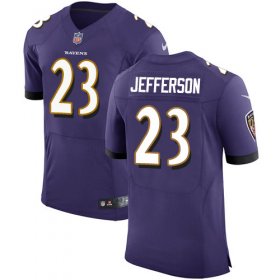 Wholesale Cheap Nike Ravens #23 Tony Jefferson Purple Team Color Men\'s Stitched NFL Vapor Untouchable Elite Jersey