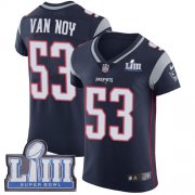 Wholesale Cheap Nike Patriots #53 Kyle Van Noy Navy Blue Team Color Super Bowl LIII Bound Men's Stitched NFL Vapor Untouchable Elite Jersey