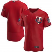 Wholesale Cheap Minnesota Twins Men's Nike Red Alternate 2020 60th Season Authentic Team MLB Jersey