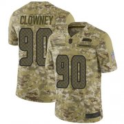 Wholesale Cheap Nike Seahawks #90 Jadeveon Clowney Camo Youth Stitched NFL Limited 2018 Salute to Service Jersey
