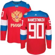 Wholesale Cheap Team Russia #90 Vladislav Namestnikov Red 2016 World Cup Stitched NHL Jersey