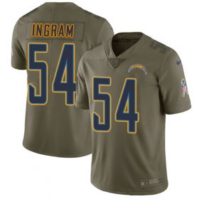 Wholesale Cheap Nike Chargers #54 Melvin Ingram Olive Men\'s Stitched NFL Limited 2017 Salute to Service Jersey