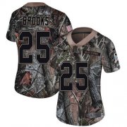 Wholesale Cheap Nike Patriots #25 Terrence Brooks Camo Women's Stitched NFL Limited Rush Realtree Jersey