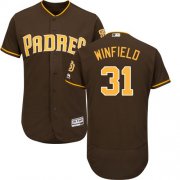 Wholesale Cheap Padres #31 Dave Winfield Brown Flexbase Authentic Collection Stitched MLB Jersey