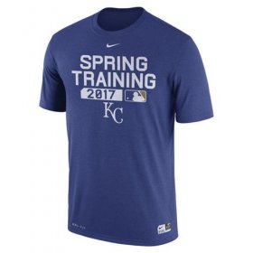 Wholesale Cheap Men\'s Kansas City Royals Nike Royal 2017 Spring Training Authentic Collection Legend Team Issue Performance T-Shirt