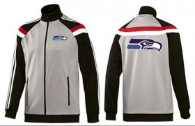 Wholesale Cheap NFL Seattle Seahawks Team Logo Jacket Grey