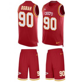 Wholesale Cheap Nike Chiefs #90 Emmanuel Ogbah Red Team Color Men\'s Stitched NFL Limited Tank Top Suit Jersey