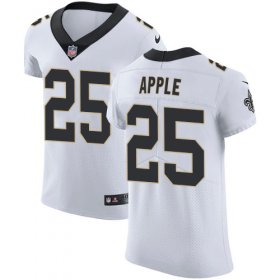 Wholesale Cheap Nike Saints #25 Eli Apple White Men\'s Stitched NFL Vapor Untouchable Elite Jersey