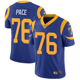 Wholesale Cheap Nike Rams #76 Orlando Pace Royal Blue Alternate Men\'s Stitched NFL Vapor Untouchable Limited Jersey