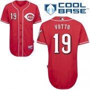 Wholesale Cheap Reds #19 Joey Votto Red Cool Base Stitched MLB Jersey