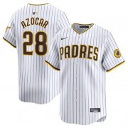 Cheap Men's San Diego Padres #28 Jose Azocar White 2024 Home Limited Baseball Stitched Jersey