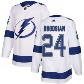 Cheap Adidas Lightning #24 Zach Bogosian White Road Authentic Stitched NHL Jersey