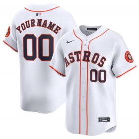 Cheap Men\'s Houston Astros Customized White 2024 Home Limited Stitched Baseball Jersey