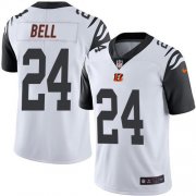 Wholesale Cheap Nike Bengals #24 Vonn Bell White Men's Stitched NFL Limited Rush Jersey