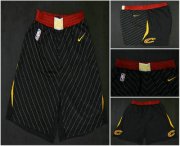 Wholesale Cheap Men's Cleveland Cavaliers Black 2017-2018 Nike Swingman Stitched NBA Shorts