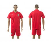 Wholesale Cheap Malaga Blank Red Training Soccer Club Jersey