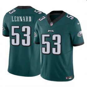 Cheap Men\'s Philadelphia Eagles #53 Shaquille Leonard Green 2023 F.U.S.E. Vapor Untouchable Limited Football Stitched Jersey