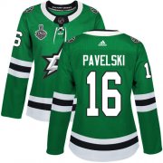 Cheap Adidas Stars #16 Joe Pavelski Green Home Authentic Women's 2020 Stanley Cup Final Stitched NHL Jersey