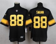 Wholesale Cheap Nike Steelers #88 Lynn Swann Black(Gold No.) Men's Stitched NFL Elite Jersey