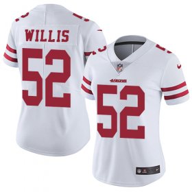Wholesale Cheap Nike 49ers #52 Patrick Willis White Women\'s Stitched NFL Vapor Untouchable Limited Jersey